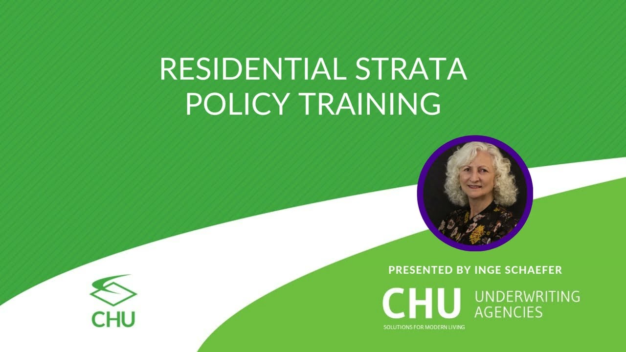 CHU Residential Strata Policy Training thumbnail