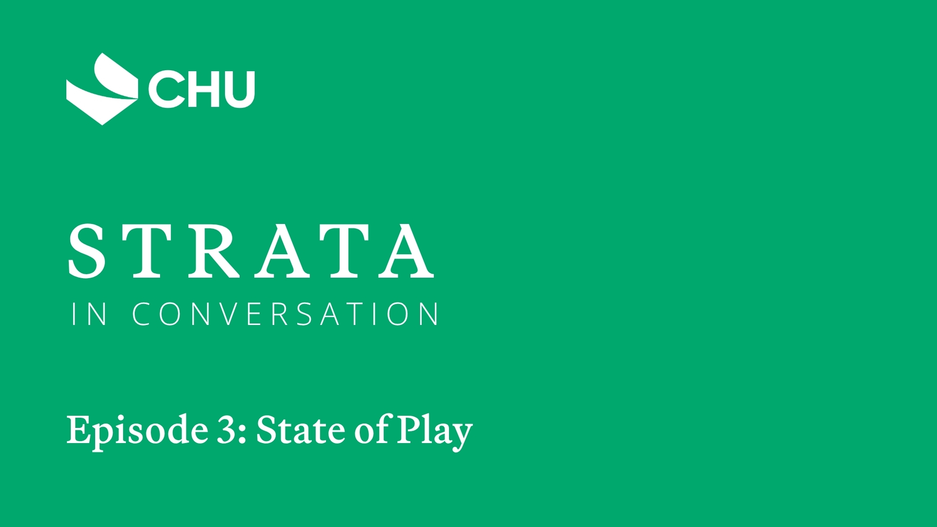 Strata In Conversation Episode 3: State of Play thumbnail