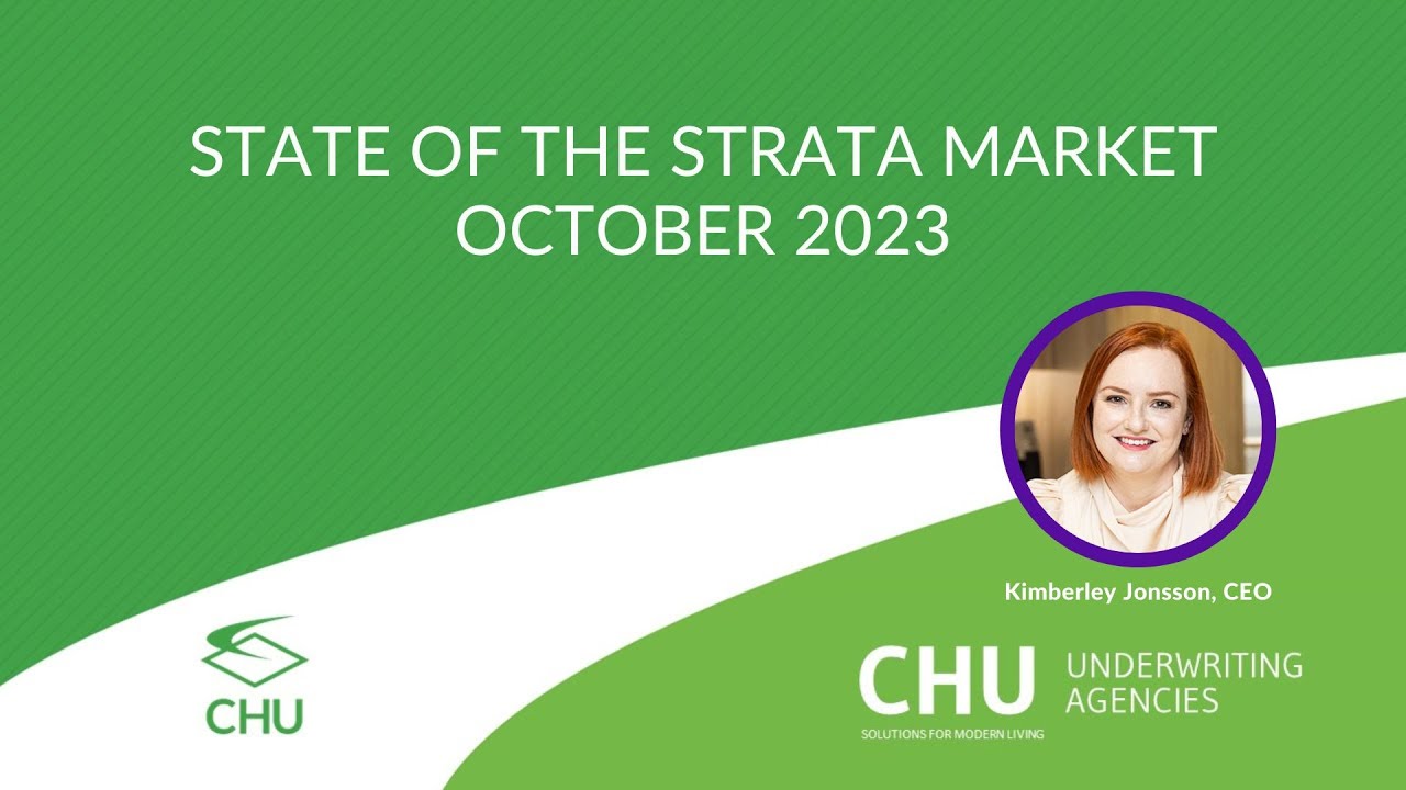 CHU State of the Strata Insurance Market Webinar October 2023 thumbnail