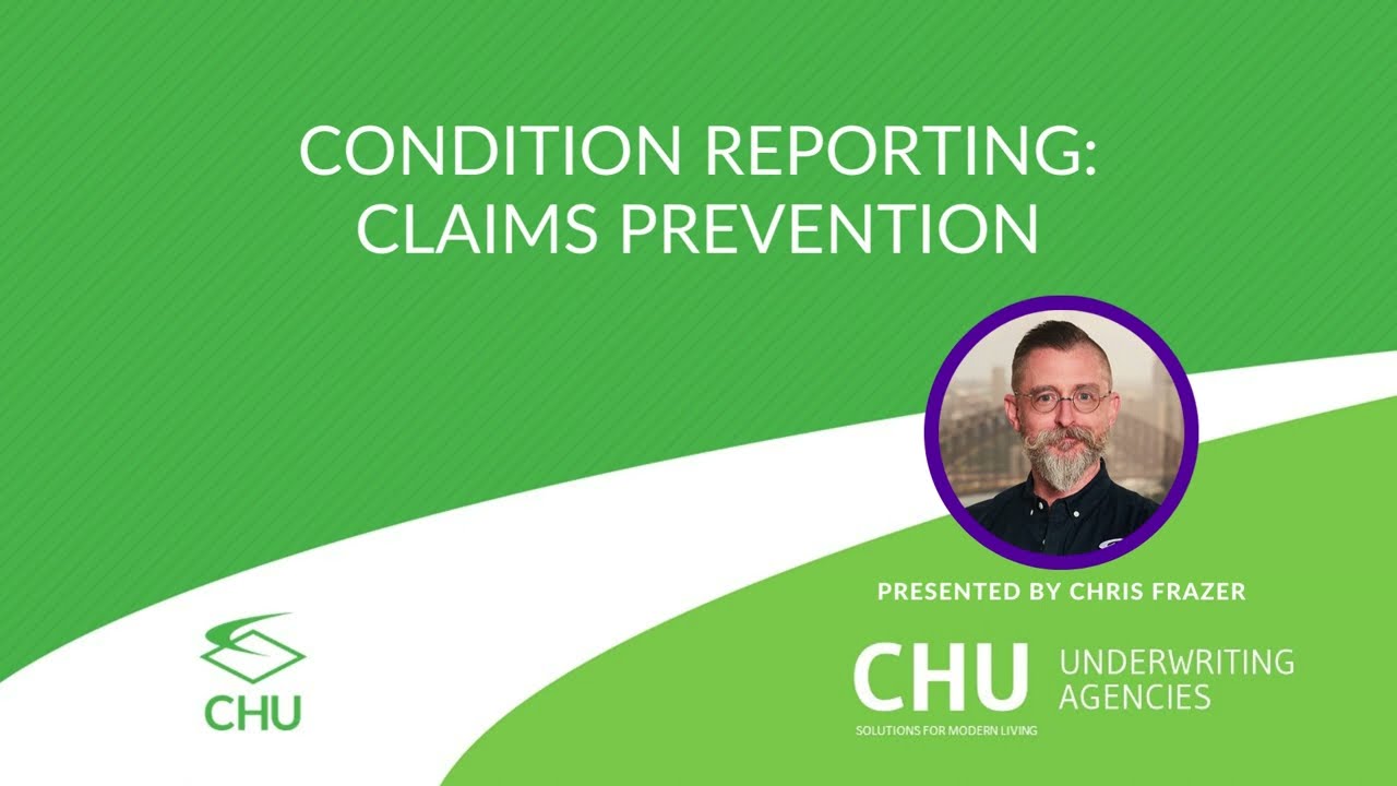CHU Condition Reporting: Claims Prevention Webinar March 2023 thumbnail
